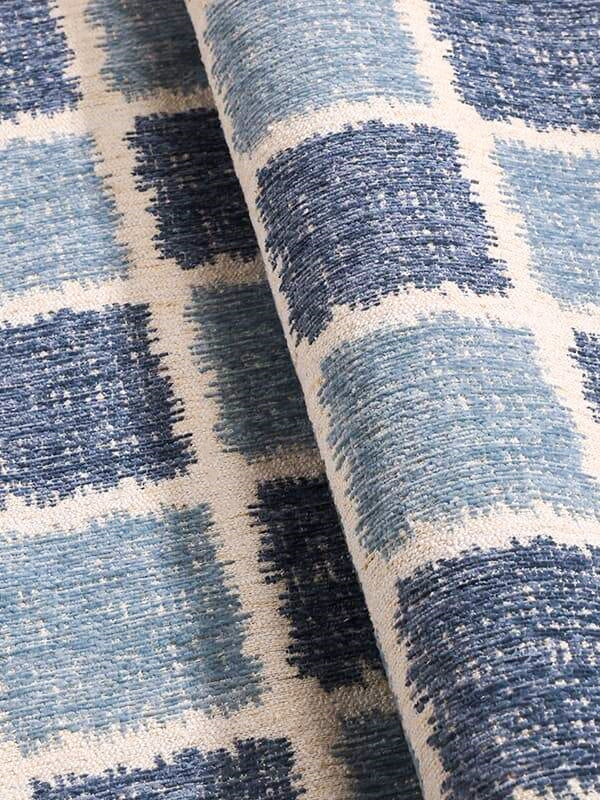 Ted Textured Grid Chenille Jacquard Tela